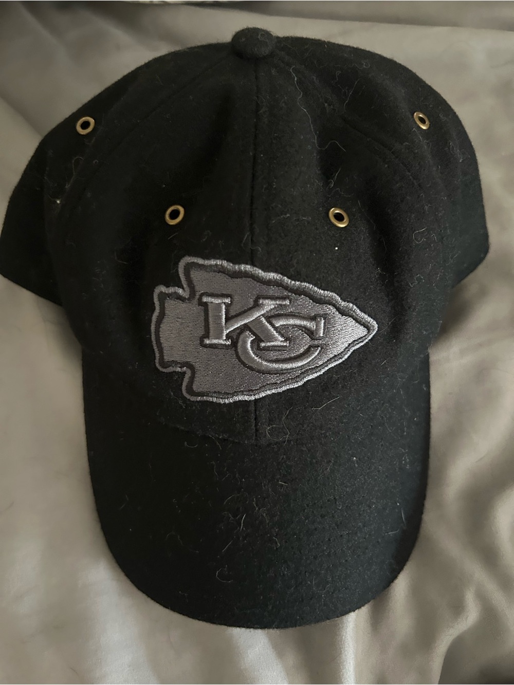 Kansas City Chiefs Black Embroidered Cap